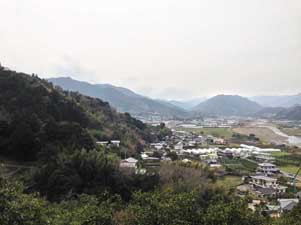 Uitzicht op Katsuura